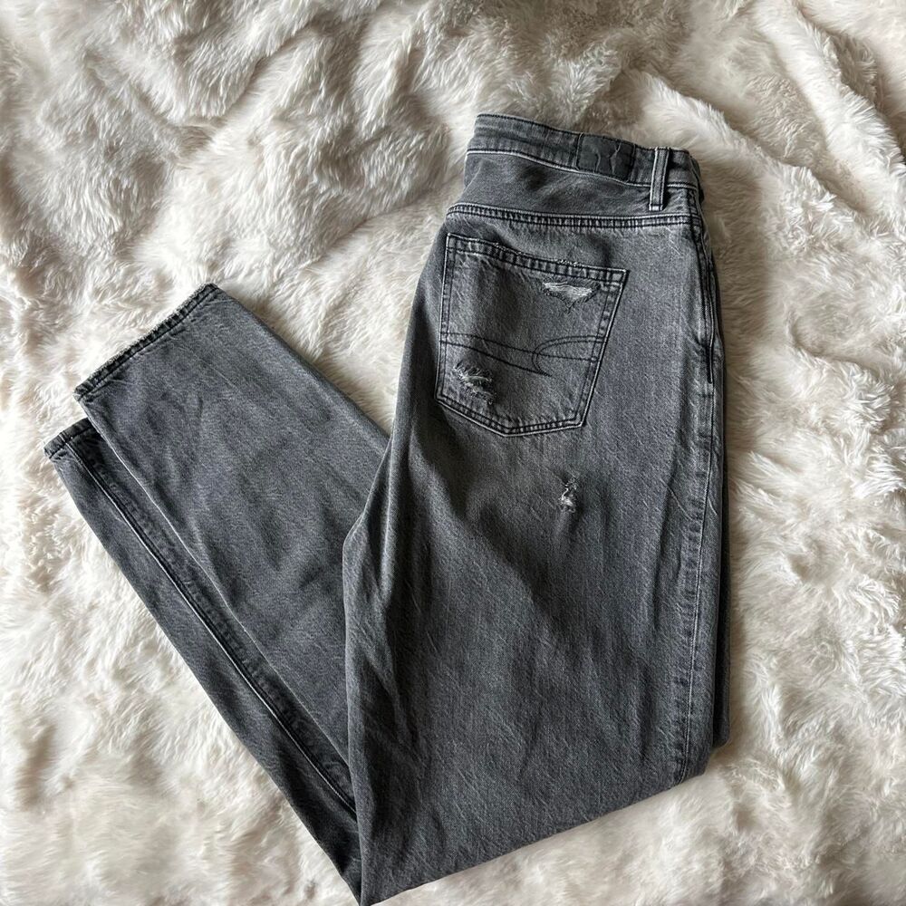 American-eagle Women's Grey and Black Jeans